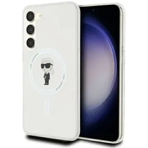Coque arrière Karl Lagerfeld IML Ikonik avec MagSafe pour Samsung Galaxy S23 Plus - Transparent