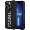 Coque arrière Karl Lagerfeld 3D Rubber Glitter Logo pour Apple iPhone 15 Pro - Noir 0