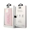 Coque arrière Karl Lagerfeld 3D Rubber Glitter Logo pour Apple iPhone 15 Plus/14 Plus - Rose 7