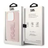 Coque arrière Karl Lagerfeld 3D Rubber Glitter Logo pour Apple iPhone 15 Pro Max - Rose 7