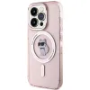 Coque arrière Karl Lagerfeld IML Choupette avec MagSafe pour Apple iPhone 15 Pro - Rose 2