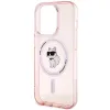 Coque arrière Karl Lagerfeld IML Choupette avec MagSafe pour Apple iPhone 15 Pro - Rose 6