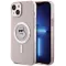 Coque arrière Karl Lagerfeld IML Choupette avec MagSafe pour Apple iPhone 15 Plus/14 Plus - Rose