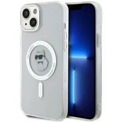 Coque arrière Karl Lagerfeld IML Choupette avec MagSafe pour Apple iPhone 15 Plus/14 Plus - Transparent