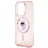 Coque arrière Karl Lagerfeld IML Choupette avec MagSafe pour Apple iPhone 15 Pro Max - Rose 6