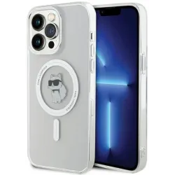 Coque arrière Karl Lagerfeld IML Choupette avec MagSafe pour Apple iPhone 15 Pro Max - Transparent
