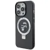 Coque arrière rigide Karl Lagerfeld Ring Stand Karl & Choupette avec MagSafe pour Apple iPhone 15 Pro - Noir 2