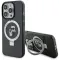 Coque arrière rigide Karl Lagerfeld Ring Stand Karl & Choupette avec MagSafe pour Apple iPhone 15 Pro Max - Noir