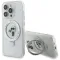 Coque arrière rigide Karl Lagerfeld Ring Stand Karl & Choupette avec MagSafe pour Apple iPhone 14 Pro - Blanc