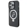 Coque arrière rigide Karl Lagerfeld Ring Stand Karl & Choupette avec MagSafe pour Apple iPhone 14 Pro - Noir 2