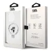 Coque arrière rigide Karl Lagerfeld Ring Stand Karl & Choupette avec MagSafe pour Apple iPhone 14 Pro Max - Blanc 8