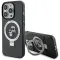 Coque arrière rigide Karl Lagerfeld Ring Stand Karl & Choupette avec MagSafe pour Apple iPhone 14 Pro Max - Noir