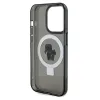 Coque arrière rigide Karl Lagerfeld Ring Stand Karl & Choupette avec MagSafe pour Apple iPhone 14 Pro Max - Noir 7