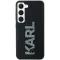 Coque arrière Karl Lagerfeld 3D Rubber Glitter Logo pour Samsung Galaxy S23 Ultra - Noir