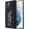 Coque arrière Karl Lagerfeld 3D Rubber Glitter Logo pour Samsung Galaxy S24 Ultra - Noir
