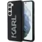 Coque arrière Karl Lagerfeld 3D Rubber Glitter Logo pour Samsung Galaxy S24 - Noir