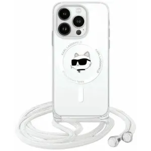 Coque arrière Karl Lagerfeld IML Choupette Head & Cord avec MagSafe pour Apple iPhone 14 Pro Max - Transparent