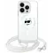 Coque arrière Karl Lagerfeld IML Choupette Head & Cord avec MagSafe pour Apple iPhone 15 Pro Max - Transparent