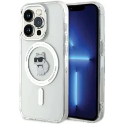 Coque arrière Karl Lagerfeld IML Choupette avec MagSafe pour Apple iPhone 14 Pro - Transparent