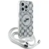 Coque arrière Karl Lagerfeld IML Crossbody Monogram Karl & Choupette Head avec MagSafe pour Apple iPhone 15 Pro - Transparent 2