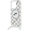 Coque arrière Karl Lagerfeld IML Crossbody Monogram Karl & Choupette Head avec MagSafe pour Apple iPhone 15 Pro - Transparent 4