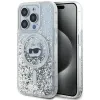 Coque arrière Karl Lagerfeld Liquid Glitter Choupette Head avec MagSafe pour Apple iPhone 15 Pro Max - Transparent 0
