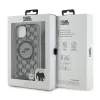 Coque arrière Karl Lagerfeld IML Crossbody Monogram Karl & Choupette Head avec MagSafe pour Apple iPhone 15/14 - Noir 7