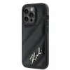 Coque arrière Karl Lagerfeld Diagonal Quilted Script pour Apple iPhone 14 Pro Max - Noir 3