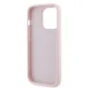 Coque arrière Karl Lagerfeld Diagonal Quilted Script pour Apple iPhone 14 Pro Max - Rose 7