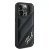 Coque arrière Karl Lagerfeld Diagonal Quilted Script pour Apple iPhone 15 Pro - Noir 4