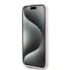 Coque arrière Karl Lagerfeld Diagonal Quilted Script pour Apple iPhone 15 Pro - Rose 5