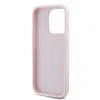 Coque arrière Karl Lagerfeld Diagonal Quilted Script pour Apple iPhone 15 Pro - Rose 7