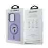 Coque arrière en silicone Karl Lagerfeld Karl & Choupette Heads Ring avec MagSafe pour Apple iPhone 14 Pro Max - Violet 8