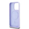 Coque arrière en silicone Karl Lagerfeld Karl & Choupette Heads Ring avec MagSafe pour Apple iPhone 15 Pro - Violet 7