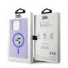 Coque arrière en silicone Karl Lagerfeld Karl & Choupette Heads Ring avec MagSafe pour Apple iPhone 15 Pro - Violet 8