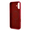 Coque arrière en silicone Karl Lagerfeld Karl & Choupette Heads Ring avec MagSafe pour Apple iPhone 16 Plus - Rouge 7