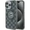 Coque arrière Karl Lagerfeld IML Monogram Karl & Choupette Head avec MagSafe pour Apple iPhone 15 Pro - Noir