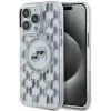 Coque arrière Karl Lagerfeld IML Monogram Karl & Choupette Head avec MagSafe pour Apple iPhone 15 Pro - Transparent