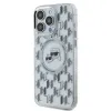 Coque arrière Karl Lagerfeld IML Monogram Karl & Choupette Head avec MagSafe pour Apple iPhone 15 Pro - Transparent 2