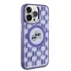 Coque arrière Karl Lagerfeld IML Monogram Karl & Choupette Head avec MagSafe pour Apple iPhone 15 Pro - Violet 4