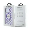Coque arrière Karl Lagerfeld IML Monogram Karl & Choupette Head avec MagSafe pour Apple iPhone 15 Pro - Violet 5