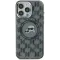 Coque arrière Karl Lagerfeld IML Monogram Karl & Choupette Head avec MagSafe pour Apple iPhone 15 Plus - Noir