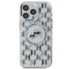 Coque arrière Karl Lagerfeld IML Monogram Karl & Choupette Head avec MagSafe pour Apple iPhone 15 Pro Max - Transparent 3