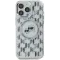 Coque arrière Karl Lagerfeld IML Monogram Karl & Choupette Head avec MagSafe pour Apple iPhone 16 - Transparent