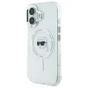 Coque arrière Karl Lagerfeld IML Metal Karl Head avec MagSafe pour Apple iPhone 16 - Blanc 2