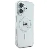 Coque arrière Karl Lagerfeld IML Metal Karl Head avec MagSafe pour Apple iPhone 16 - Blanc 4