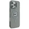Coque arrière Karl Lagerfeld IML Metal Choupette Head avec MagSafe pour Apple iPhone 16 Pro - Noir 4