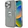Coque arrière Karl Lagerfeld IML Metal Karl Head avec MagSafe pour Apple iPhone 16 Pro - Noir