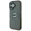 Coque arrière Karl Lagerfeld IML Metal Choupette Head avec MagSafe pour Apple iPhone 16 Plus - Noir 2