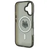 Coque arrière Karl Lagerfeld IML Metal Choupette Head avec MagSafe pour Apple iPhone 16 Plus - Noir 7